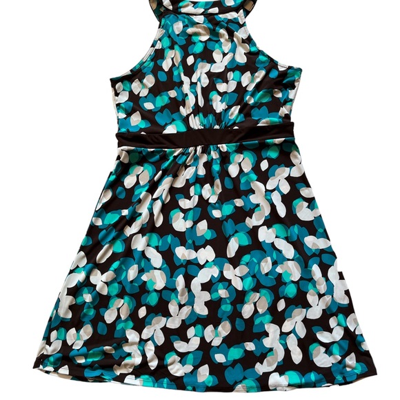 Floral Halter Neck Dress, Sz L - Picture 2 of 10